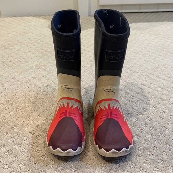 Joules Kids Shark Rain Boots, Size 12 Toddler - Picture 2 of 6